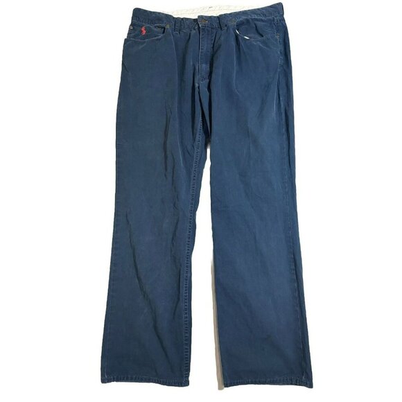 Polo Ralph Lauren Jeans Mens Actual 38x31 RN41381 Blue Straight Leg Five Pocket - Picture 1 of 10